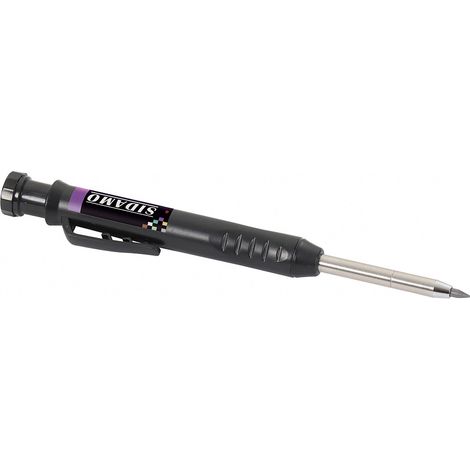 Crayon porte-mines noir pour tracer sur carrelage, céramique et verre SIDAMO - 11255358 (1/4)