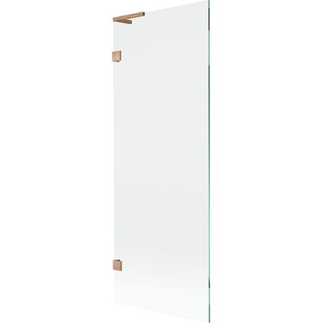 Paroi de baignoire Mexen Lunar L 1-volet 70 x 150 cm, transparent, cuivre brossé - 897L-070-000-65-00 (1/5)