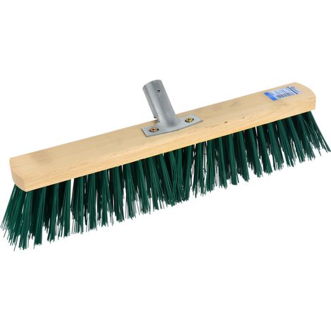 SCOPA DA STRADA 40cm SPAZZATRICE SETOLE RIGIDE OFFICINA GIARDINO ESTERNO GEKO (1/2)