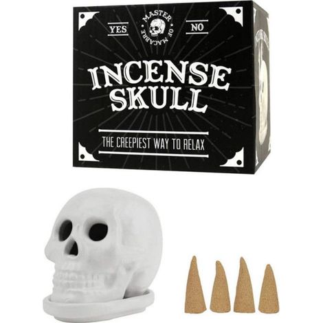 Bruciatore di incenso - GIFT REPUBLIC - Teschio - Nero - Oggetti decorativi - Unisex