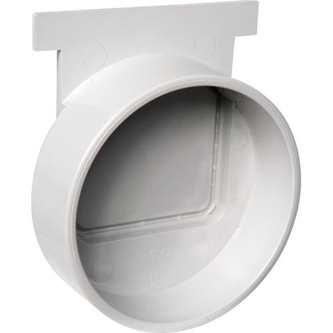 First Plast – Naissance PVC pour caniveau série 100 – Sortie Ø100 Femelle – Sortie Ø110 Mâle – Matériau PVC anti-choc – Norme EN1433:2008