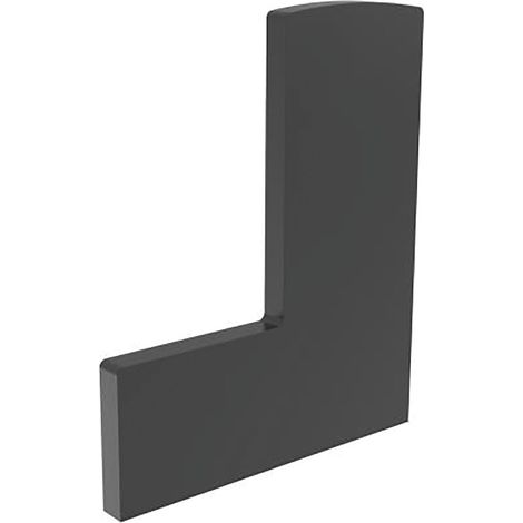 Economy Endkappe Breite 109,03 für Bodenprofil F Eco 0006 - rechts, Aluminium schwarz eloxiert (1/2)