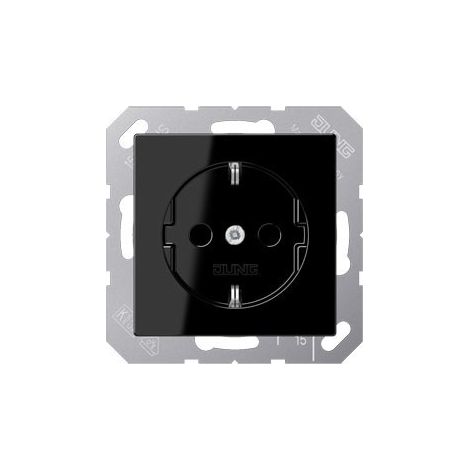 Jung Enchufe SCHUKO®, 16 A 250 V , SAFETY+, duroplasto, serie A, negro A 1520 KI SW