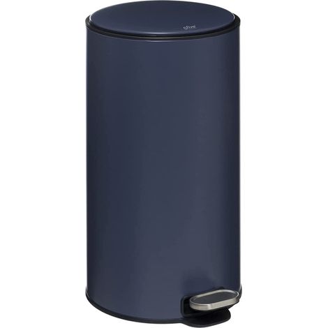 Pattumiera Delta da 30 litri con filtro, in metallo blu. (1/5)