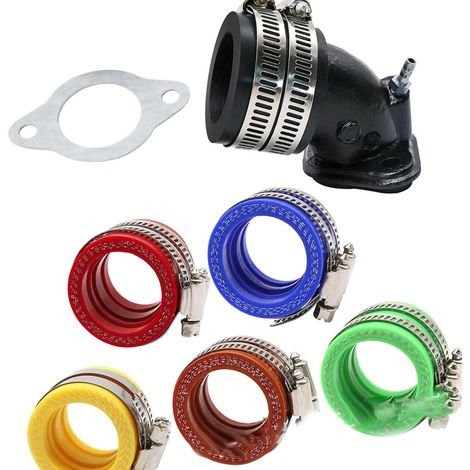 Vergaseransauganschluss-Adapterdichtung für Motorrad orange (1/4)