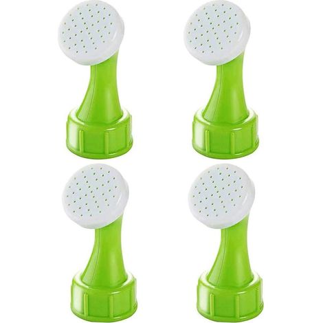 Bottle Top Watering Nozzle, Bonsai Bottle Watering, Spout Plant Flower Watering, 7 x 3 x 2.2 cm, Set of 4 (Green) (1/5)