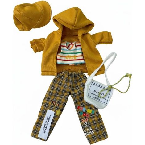 Set di vestiti per bambole, completo di abiti per bambole, accessorio di moda, creativo, finitura di alta qualità, adatto ai collezionisti, gioco, regalo, set per passeggiata al tramonto (1/2)