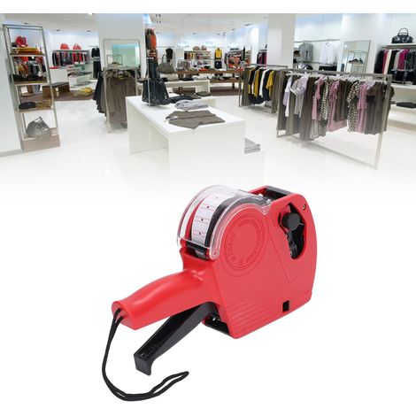 Étiqueteuse manuelle MX5500 avec étiquette et cartouche d'encre (rouge) (1/5)