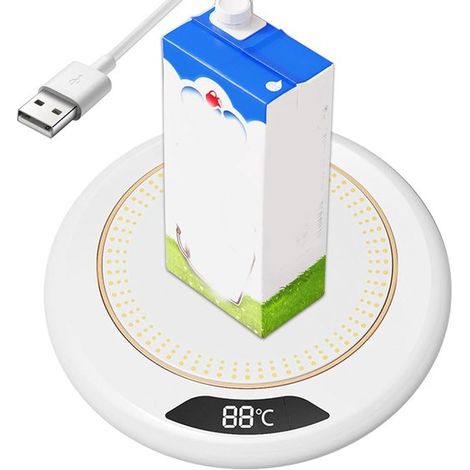 Calentador tazas calentador tazas eléctrico, calentador eléctrico inteligente, calentador portátil, calefactable flexible 3 ajustes habitación (1/5)