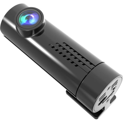 Caméra Embarquée Mini 1080p sans Fil en Plastique pour Voiture Micro Intégré, Enregistrement en Boucle, Contrôle App Intelligent, Lentille 6 Verres, Compression H264 (1/5)