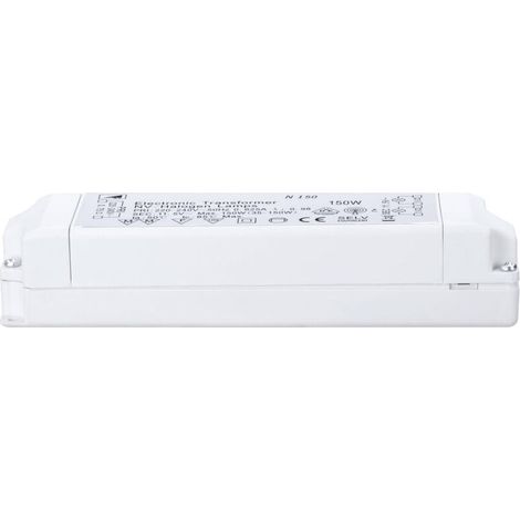 – Transformateur pour tableau électrique 3999 12 V 35-150 W – Dimmable – 1 sortie – Classe II – Longueur 153 mm (1/3)