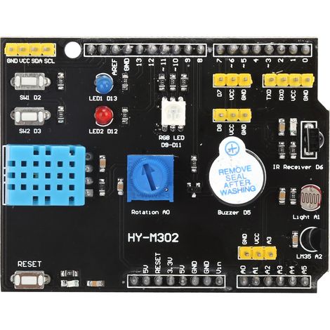 Carte d'extension multifonction 9-en-1 pour ordinateur, capteur d'humidité, température LM35, accessoires PC, module de mesure précis, kit électronique DIY. (1/5)