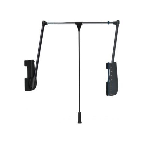 Penderie escamotable LIFT 700 - fixation latérale - 15 kg - noir - AMBOS