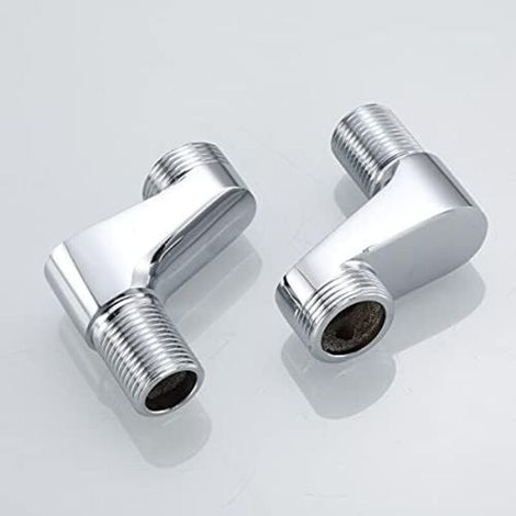 Klauenfuß-Adapter (9,5 cm) für Badewannen- oder Küchenarmatur, verstellbare Schwenkarme, Exzenterschraube, große Ausführung, 1 Paar