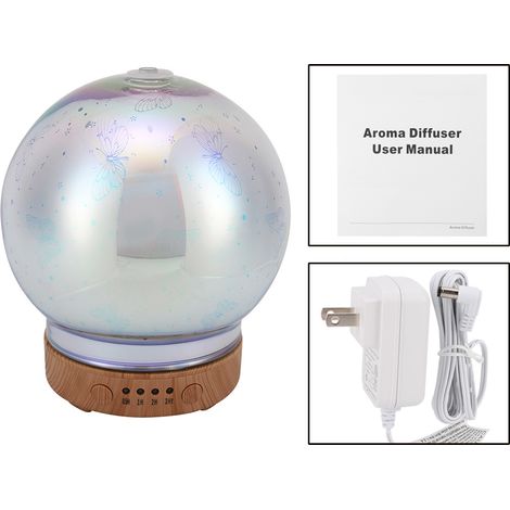 100-ml-Diffusor für ätherische Öle mit LED-Licht und Luftbefeuchter – US-Stecker (1/5)