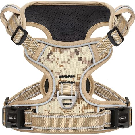 Dog Harness, Reflective Anti-Pull, Camouflage-Brown, S (1/5)