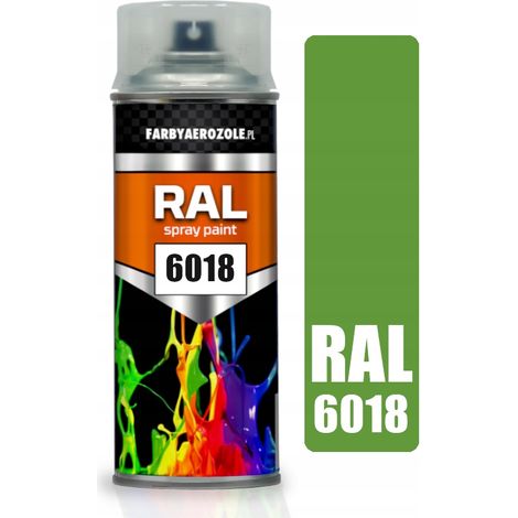 Pintura acrílica en aerosol RAL 6018 verde claro (1/2)