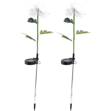 Solarleuchte, 31,5-Zoll-LED-Gartenleuchte, wasserdicht, regensichere LED-Gartenleuchte für Terrasse, Garten, Hof (weiß) (1/5)