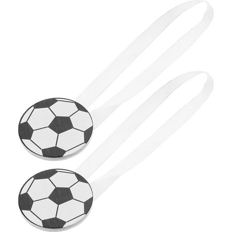 CSPARKV 2 piezas hebilla de cortina de dibujos animados balón de fútbol niño cortina cuerda de amarre de cortina vintage lazos niños poliéster oficina sin perforación estatua (1/5)