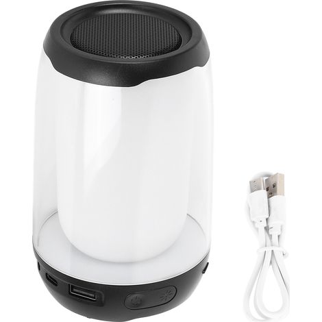 Enceinte Bluetooth subwoofer transparente portable mini sans fil avec lumière d'ambiance pour maison extérieur (1/5)