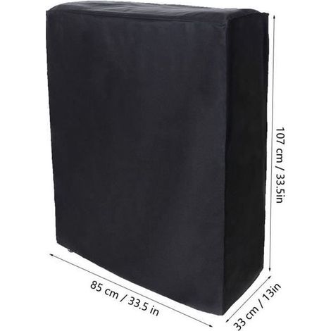 Housse de lit pliante - SALALIS - Noir - Résistante aux intempéries - Léger - 102x33x104 cm (1/4)