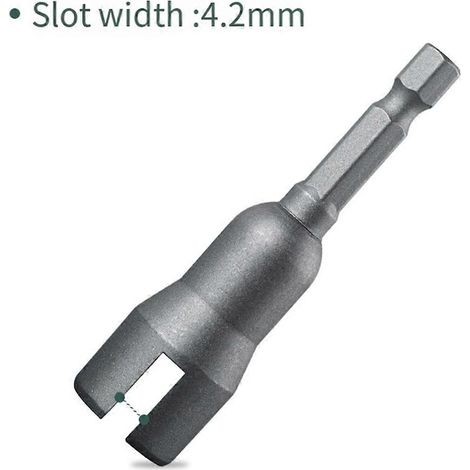 Clé à douille ouverte fendue 4,2 mm, douille papillon 65 mm, douille pour écrou 4,2 mm (1/5)
