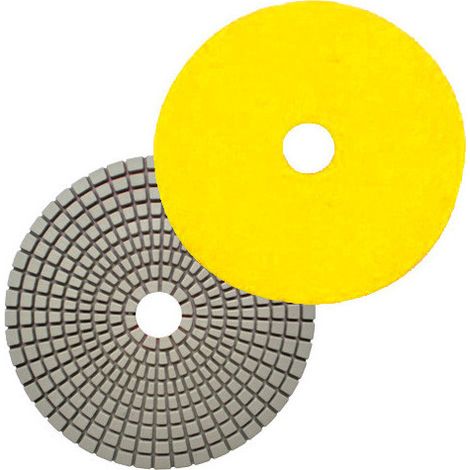 Pad de polissage diamanté à sec auto-agrippant D.125 mm x Gr. 50 - Béton - Diamwood (1/2)
