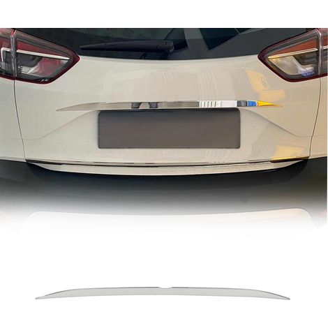 Seuil de coffre en acier inoxydable chromé 1 pièce Compatible avec Crossland X à partir de 2017 (1/5)