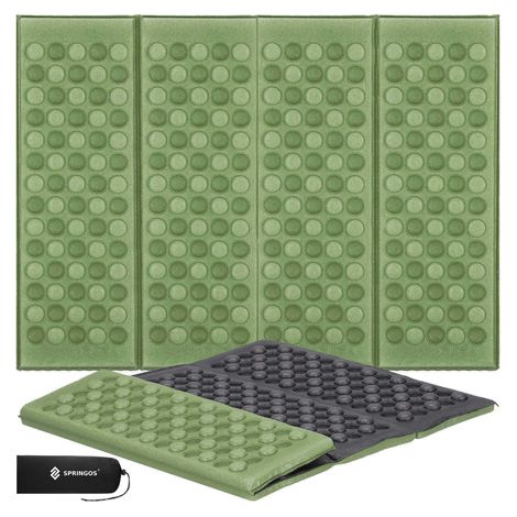 Schaumstoff-Sitzmatte 28x40x1 cm, faltbare grüne Campingmatte Karimat