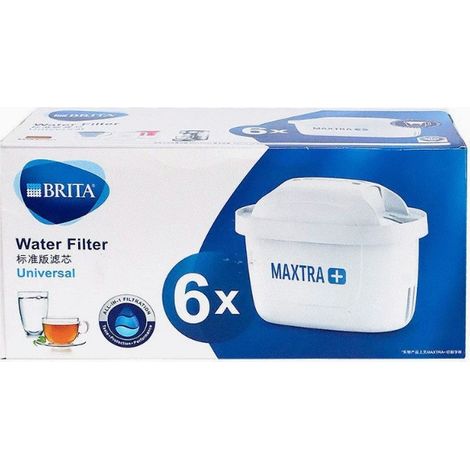 Lot de 6 cartouches filtrantes compatibles avec toutes les carafes Brita - Filtre à eau Brita Maxtra - Excellence