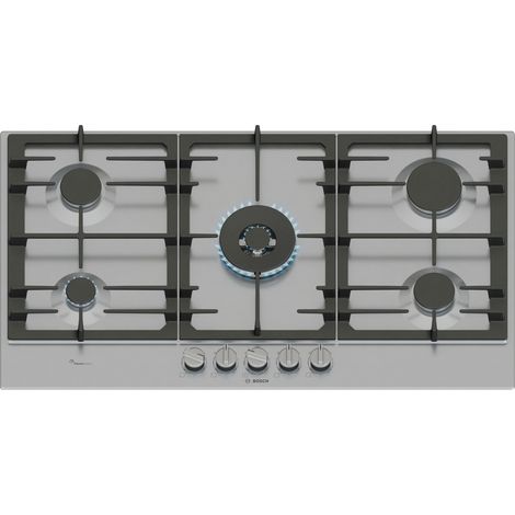 Bosch Serie 6 PCR9A5I90 hobs Acero inoxidable Integrado 90 cm Encimera de gas 5 zona(s) (1/4)