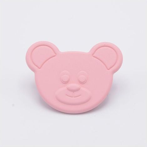 Pomolo Bimbi Yoghi in goffrato fine rosa (1/2)