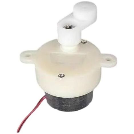 DC 3V 12RPM Moteur rotatif 6V 24RPM électrique en plastique avec roue de polarisation pour accessoires électroniques de bricolage (1/4)