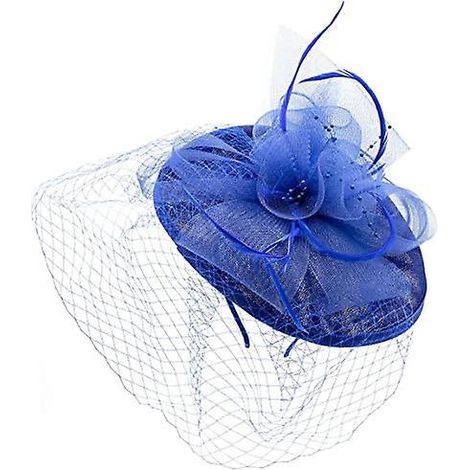 colours & Beauty Fascinator Cheveux Couleur Bleue Accessoire Coiffure Femme Fte Pinces Cheveux Fille Fashion Fascinator Cheveux Mariage F (1/5)