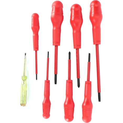 Kit de 8 tournevis isolés magnétiques pour électricien, outil de réparation d'extérieur 9701 (1/5)
