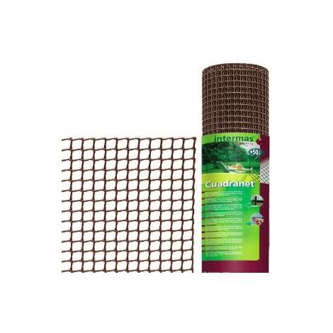 FPLUS malla cuad.0.5cm.marron 1x25 mts , Malla plastico cuadrada cuadranet  marrón 1x25m 5x5mm Intermas
La malla cuadrada de plástico Cuadranet es fácil de instalar en un balcón, t