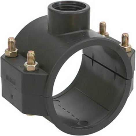 5 x PL RACCORDO POLIPROP PRESA A STAFFA D 32MMX3/4F