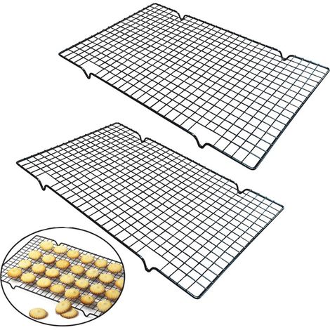 Volette de Refroidissement Rectangulaire Grille de Refroidissement Pâtisserie Grille de Cuisson à Rouille Moule à Gâteau de (1/5)