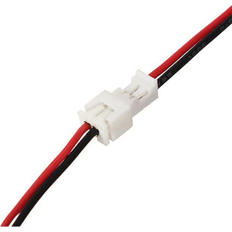 20 connecteurs Mini JST PH 1.25 à 2 broches mâle/femelle