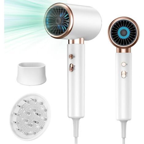 Professioneller Negativ-Ionen-Haartrockner, 2000 Watt, mit Heiß- und Kaltlufttaste, 3 Temperaturstufen, geeignet für professionelle/private Friseursalons. (1/5)