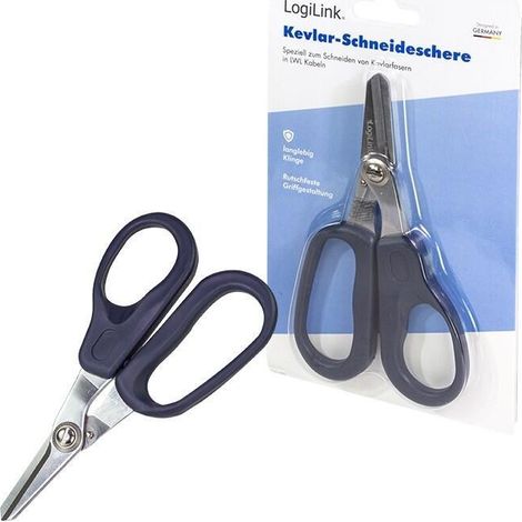 Tijeras LogiLink wz0065 ergonómicas hoja dentada