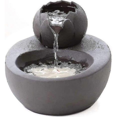 Fontaine à eau pour chat, distributeur d'eau silencieux en céramique, noir fg2025031701741 (1/4)
