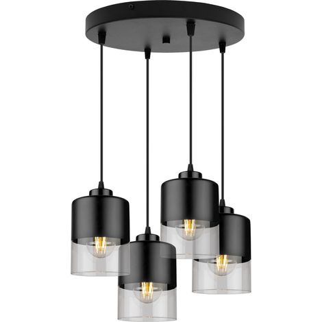 Lustre moderne en verre, suspension de plafond (1/5)