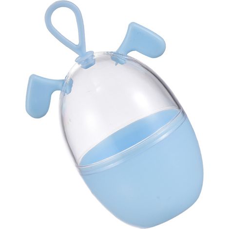 Pochette Rangement Éponge Maquillage Forme Dessin Animé Anti-Poussière Coffret Blender Beauty avec Corde Suspendue Bleu (1/5)