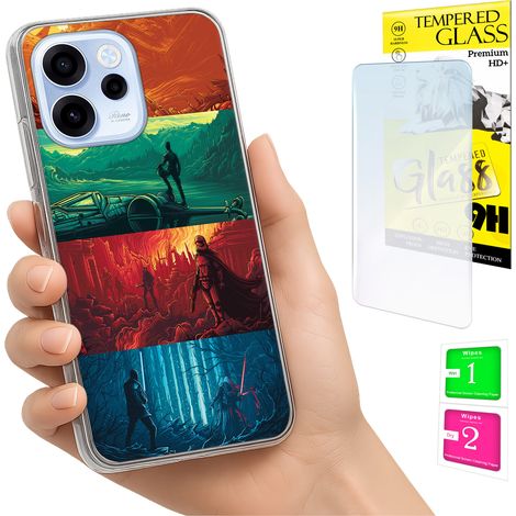 Schutzhülle für Oppo Reno 15F / 15F FS: Fotoschutzhülle, Rückseite + 9H-Glas (1/5)