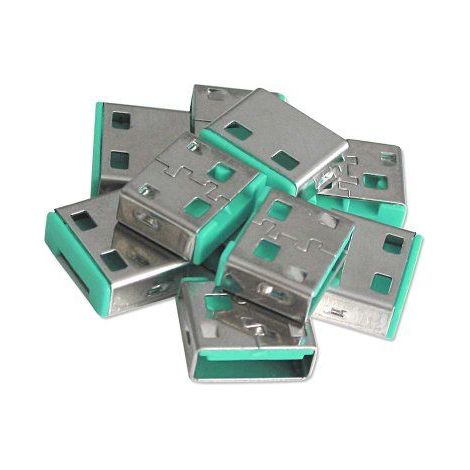 LINDY 40461 - USB PORT SCHLOSS (10 STÜCK) OHNE SCHLÜSSEL: CODE GRÜN (1/3)