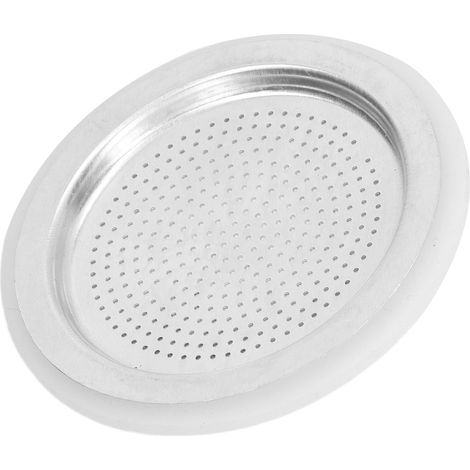 Filtre à café réutilisable en aluminium et joint d'étanchéité pour cafetière, set pour 6 personnes (1/5)
