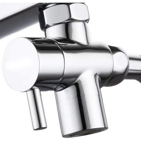 YMYNY Adaptateur de robinet pour évier de cuisine ou de salle de bain, inverseur en laiton (1/4)