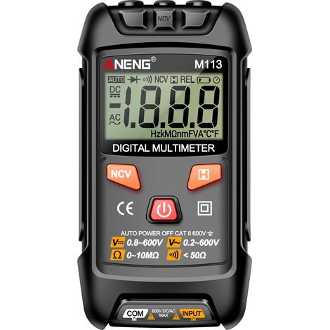 M113 Mini-Digitalmultimeter, intelligenter AC/DC-Spannungsprüfer, 1999-stellige LCD-Anzeige, automatische Bereichswahl.