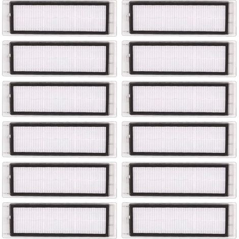 FOREHILL (12er-Pack) Ersatz-HEPA-Filter, kompatibel mit Roborock S6 Pure, S6 E4, S4 Max, S6 MaxV, S5, S5 Max, S4 E2, E3, E4, E5, E20, E25, E35 (1/5)